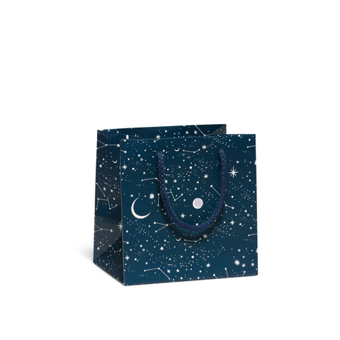 Red Cap Gift Bag Moon and Stars