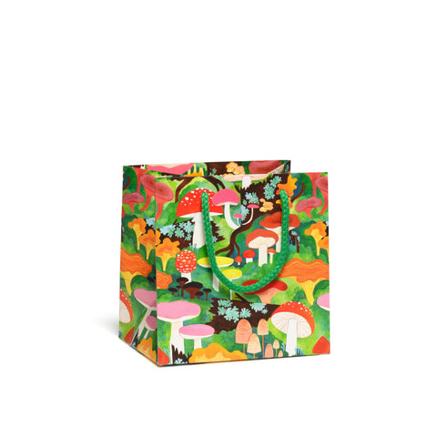 Red Cap Gift Bag Woodland Mushrooms
