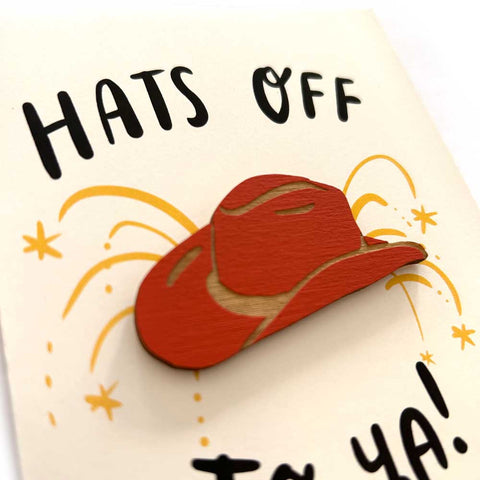 Snowmade Cards w/Magnet Hats Off Cowboy