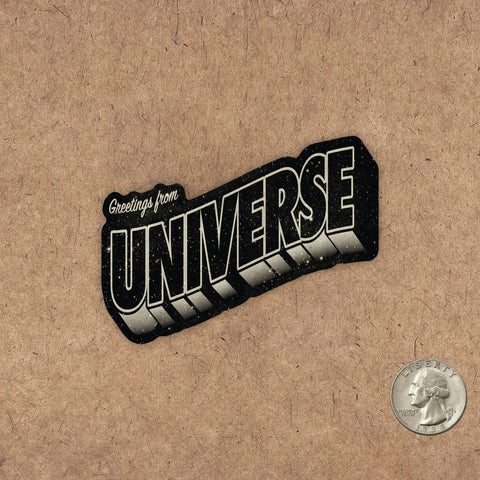 Galek Sea Sticker Greetings From Universe
