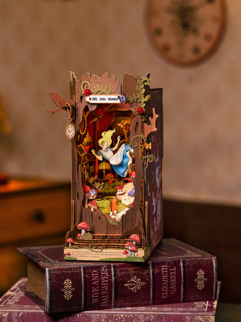 Hands Craft DIY Miniature Book Nook Kit: Fall into Wonder
