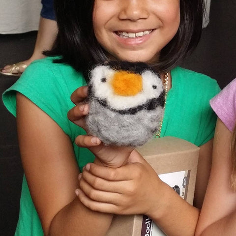 Woolbuddy Needle Felting Penguin Kit