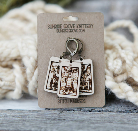 Sunrise Grove Stitch Markers Tarot