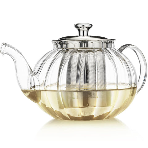 Teabloom Vienna Glass Teapot With Removable Infuser