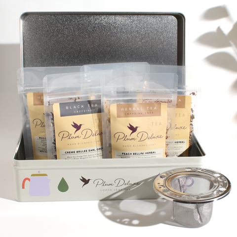 Plum Deluxe Tea Gift Tins