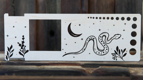 Sunrise Grove Gauge Swatch Ruler, Needle, Twist Angle, Yarn Gauge Snake