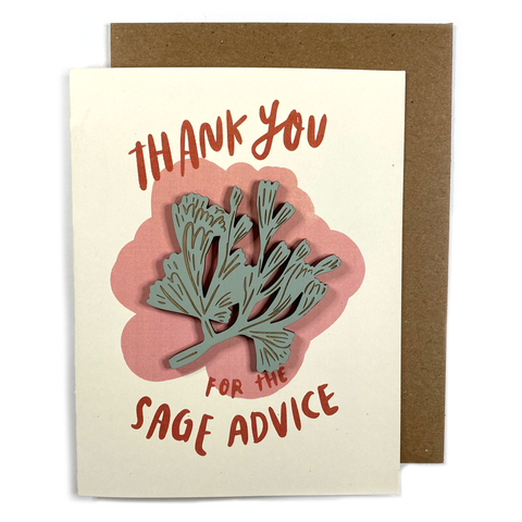 Snowmade Cards w/Magnet Sage Advice