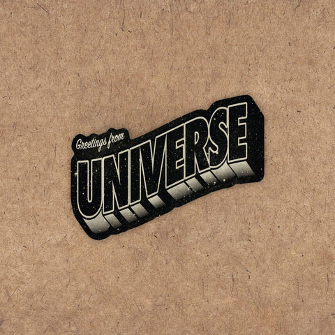 Galek Sea Sticker Greetings From Universe