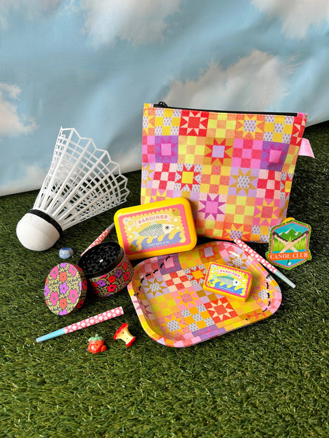 The Peach Fuzz Tray Patchwork Quilt
