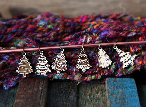 Sunrise Grove Stitch Markers Christmas Tree