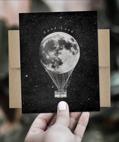 Galek Sea Card Good Luck Hot Air Balloon