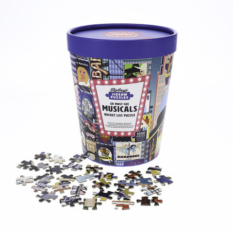 50 Must-See Musicals Bucket List 1000-Piece Puzzle