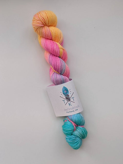Teal Torch Knits Mini Sock