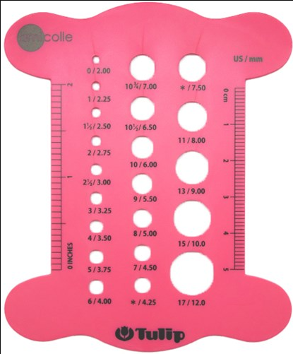 Knitting Needle Gauge