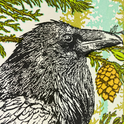 Old School Stationers Card Raven looks