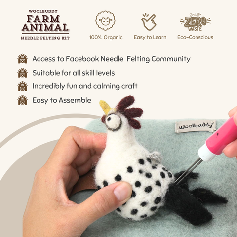 Woolbuddy Needle Felting Farm Collection Kit