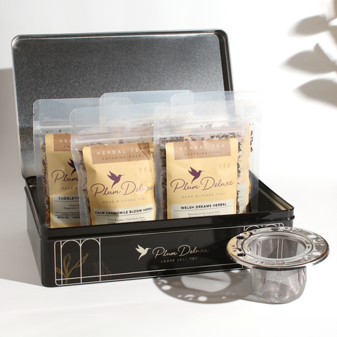 Plum Deluxe Tea Gift Tins