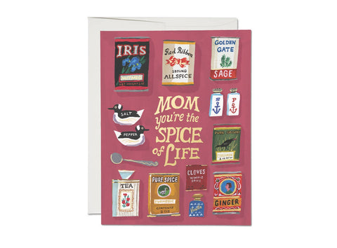 Red Cap Card Spicy Mom Mother's Day