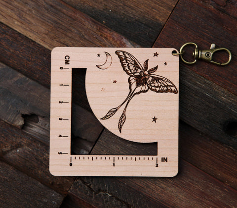 Sunrise Grove Gauge Swatch Ruler Luna Moth