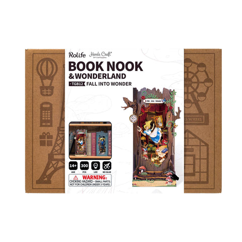 Hands Craft DIY Miniature Book Nook Kit: Fall into Wonder