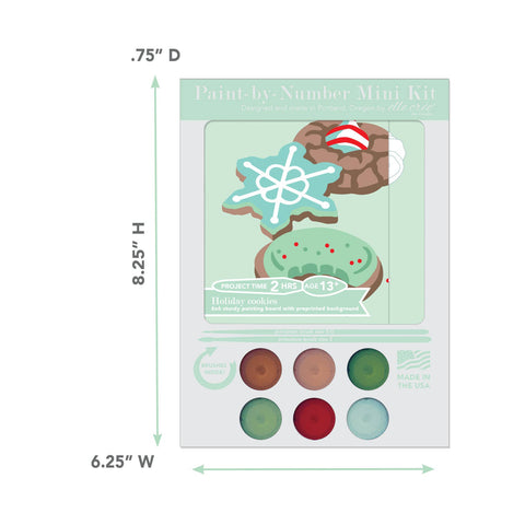 Elle Cree Holiday Cookies MINI Paint-by-Number Kit