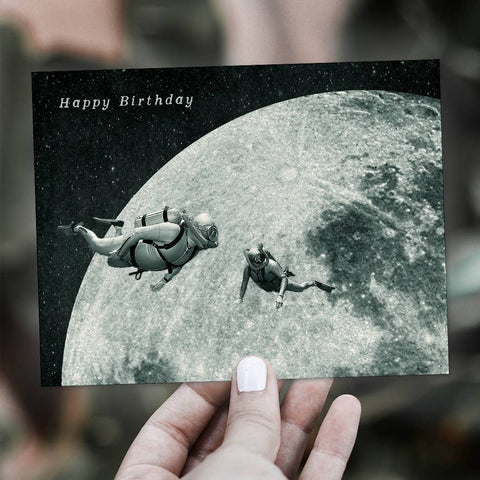 Galek Sea Card Happy B-Day Deep Space Divers