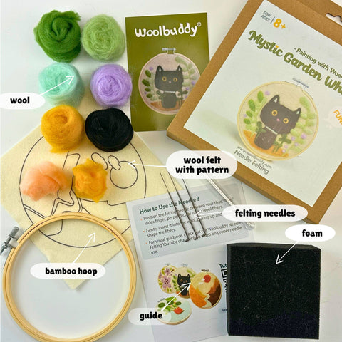 Woolbuddy Painting with Wool - Mystic Garden Whiskers