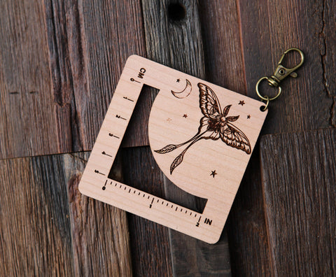 Sunrise Grove Gauge Swatch Ruler Luna Moth