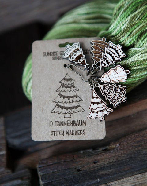 Sunrise Grove Stitch Markers Christmas Tree