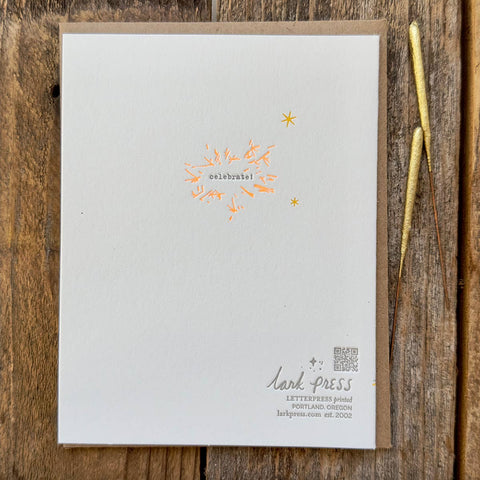 Sparkler Wishes Happy Birthday Lark Press Card