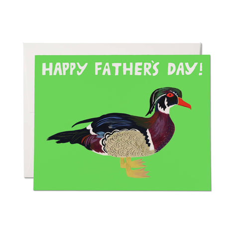 Red Cap Card Duck Dad