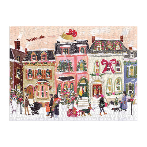 Puzzle Snowfall on Main Street