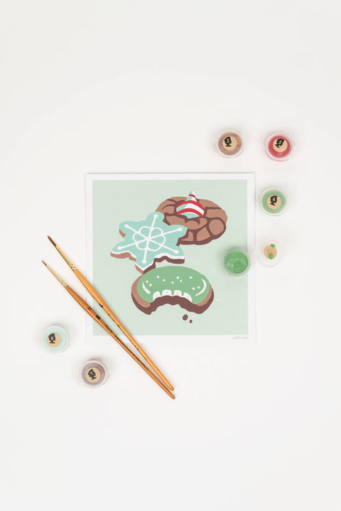Elle Cree Holiday Cookies MINI Paint-by-Number Kit