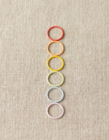 Cocoknits Colorful Ring Stitch Markers - Jumbo