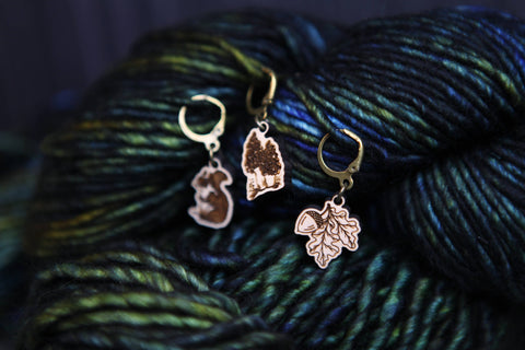 Sunrise Grove Stitch Markers Autumn Forest