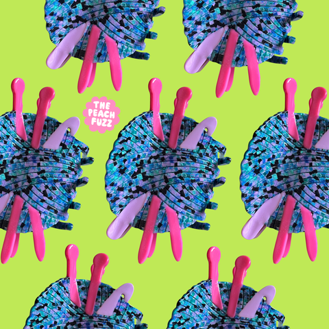 The Peach Fuzz Hair Claw Crochet & Knitting Needle
