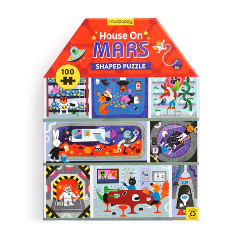 House on Mars 100 Piece House-Shaped Puzzle