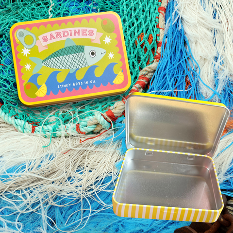 The Peach Fuzz Sardine Storage Tin