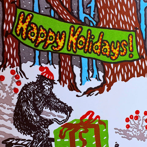 Old School Stationers Card Sasquatch Express!