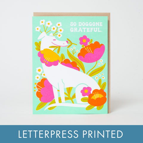 Egg Press Card Doggone Grateful Thank You