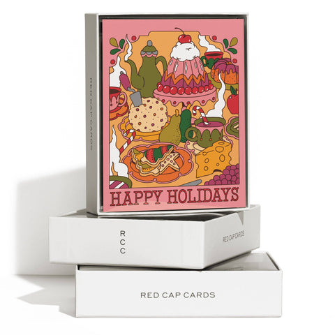 Red Cap Card Holidays Feast
