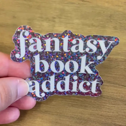 Kingdom of Threads Fantasy Book Addict Sticker