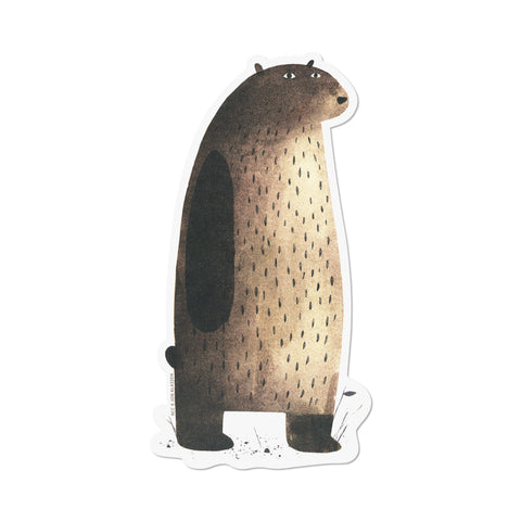 Red Cap Sticker The Bear