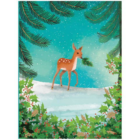 RLB Petite Card Pack Festive Fawn