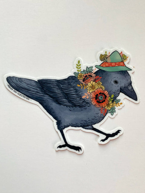 Marika Paz Sticker Corvid
