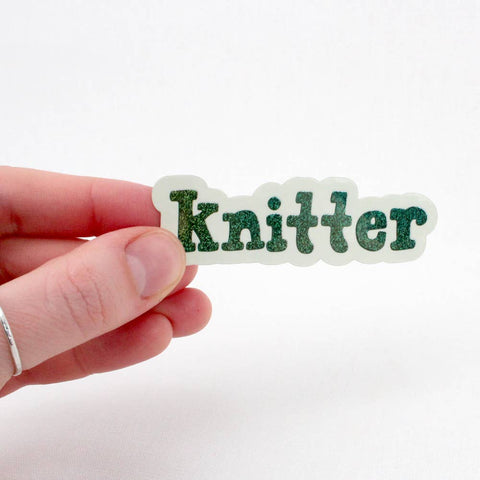 Knit & Gather Sticker Glitter Knitter
