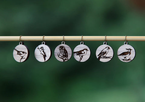 Sunrise Grove Stitch Markers Bird on Branches