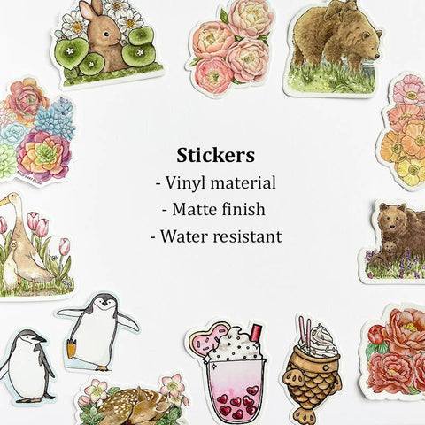 Motif's Art Studio Sticker Mooncake