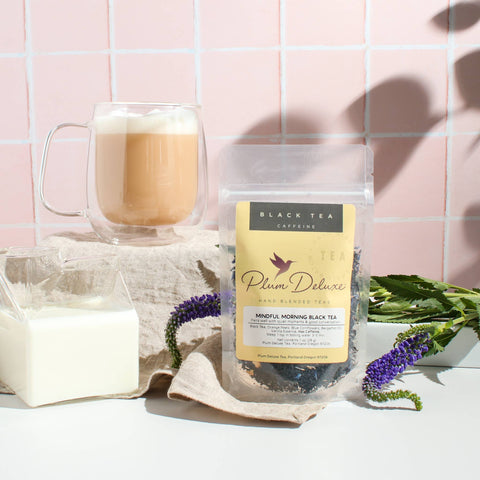 Plum Deluxe Mindful Morning Earl Grey Creme Black Loose Leaf Tea
