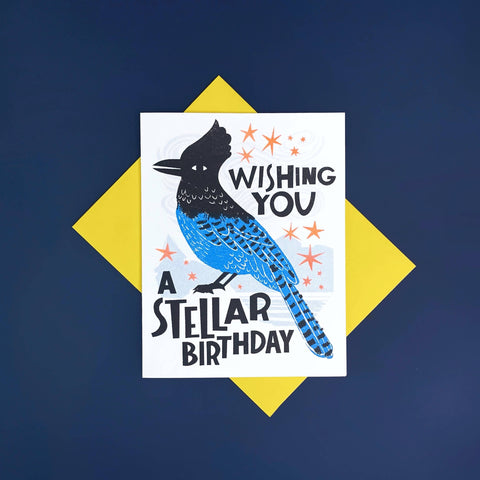 Pier Six Press Card Stellar Birthday